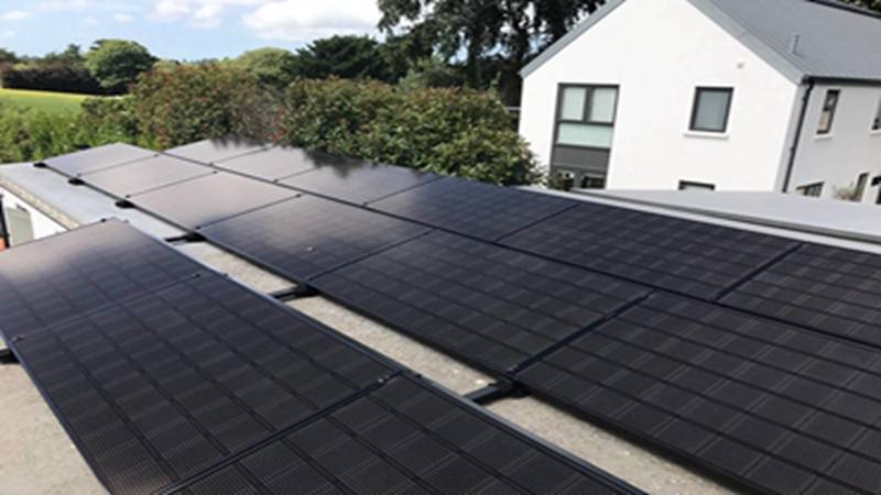 black 5kw home solar power system