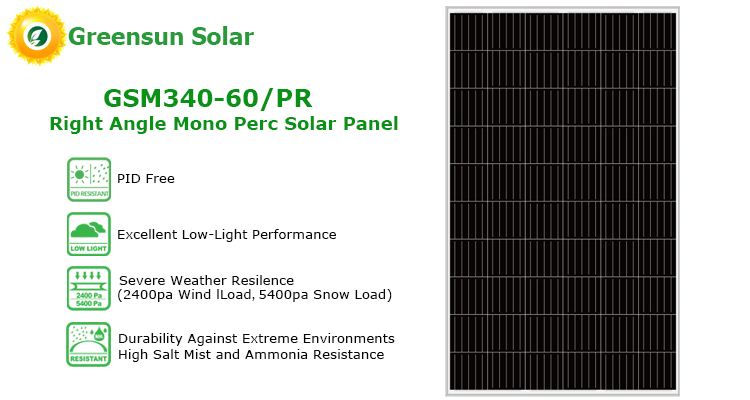 Mono solar panel 340w 60cells