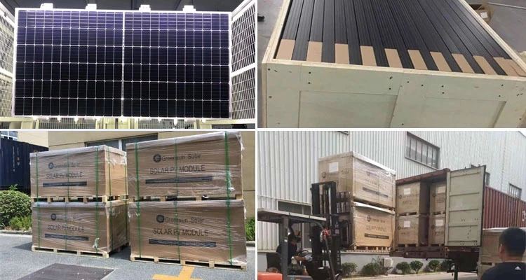 half cell solar panel package