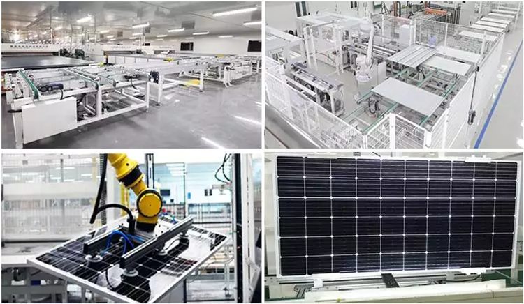 solar panel production line