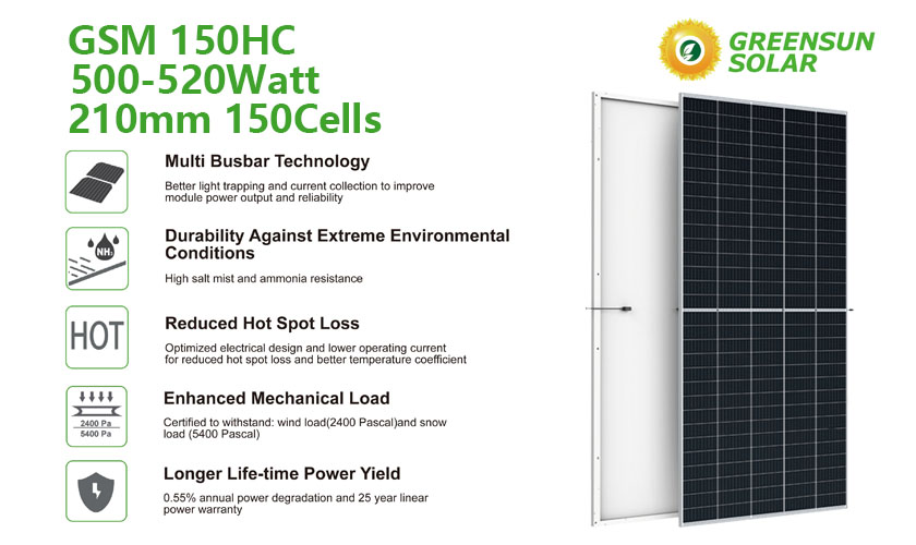 520w solar panel