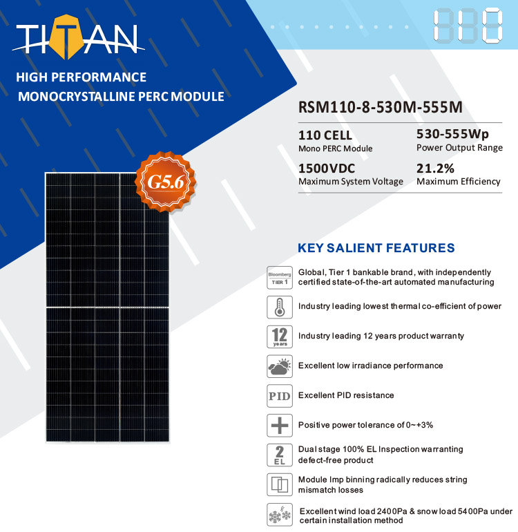 risen solar panel 550w