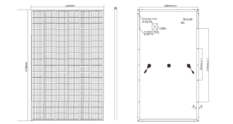 black solar panel 420w