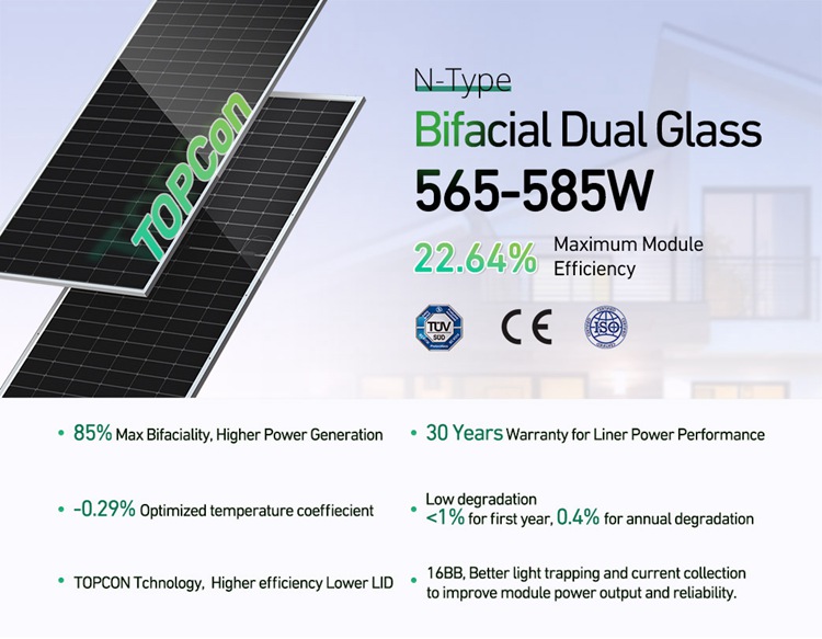 topcon solar panels 590w ntype topcon solar panels 590w ntype