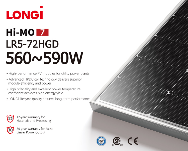 Longi hi-mo7 solar panel