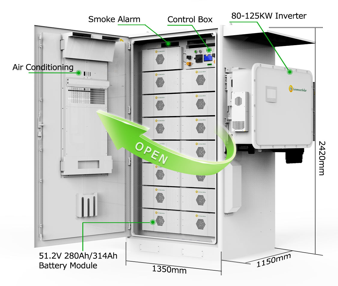 battery cabinet 250kwh