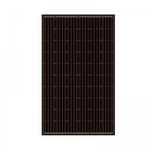 Black frame solar pv panels