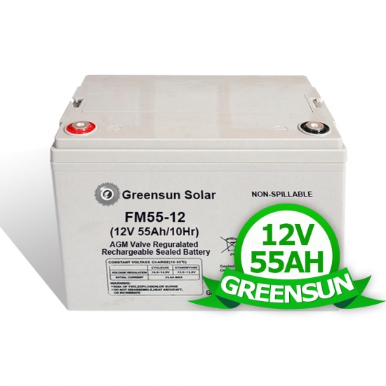 Batterie gel AGM VRLA 12V 55AH Green Cell