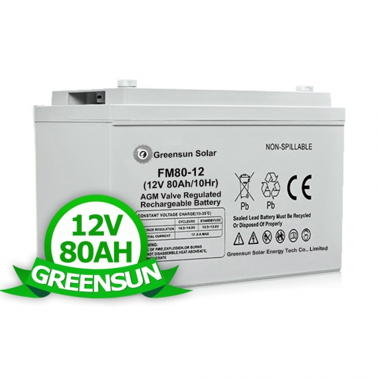 BATTERIE STATIONNAIRE GEL CYCLIC 12V 80Ah-C20 / 62Ah-C5 - Batterie