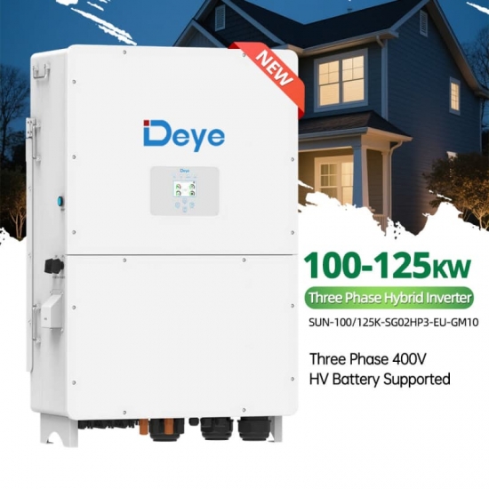 Deye NEW Three phase solar hybrid inverter 100KW 125KW