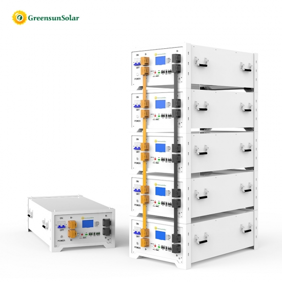 Stacked Battery 51.2V 314Ah Lithium Battery LV 16KWH Rack Mounted LiFePO4 Battery for Solar Storage