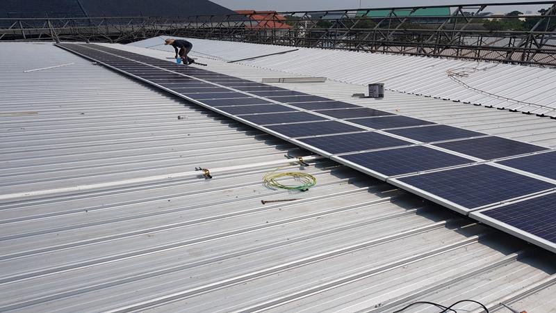 200kw Energy Storage Solar Power Station Roof Installation