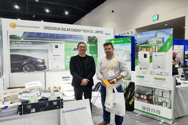 GREENSUN brings UL energy storage batteries to participate in the American Photovoltaic Energy Storage Exhibition